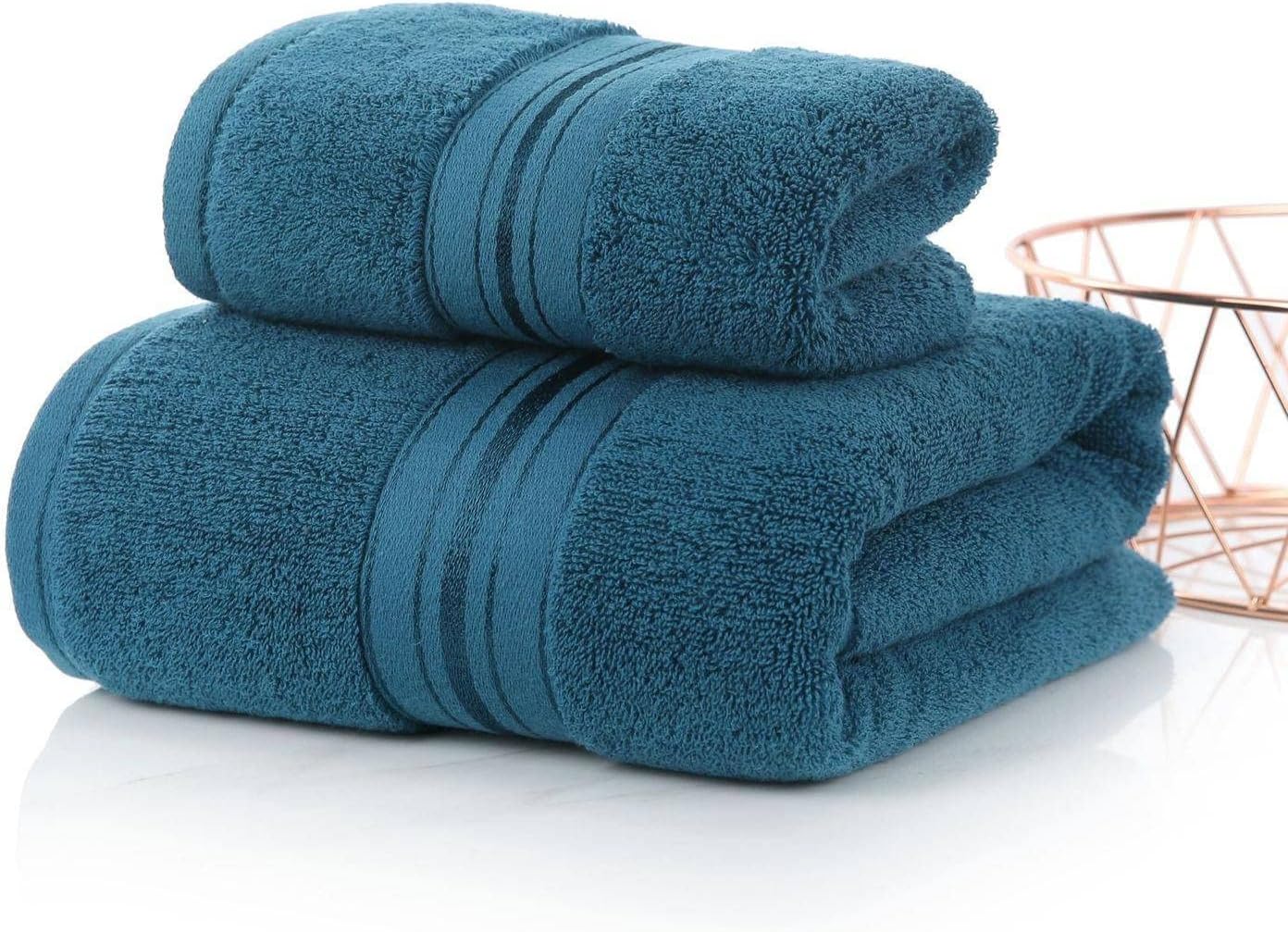 Bath towel set laid out