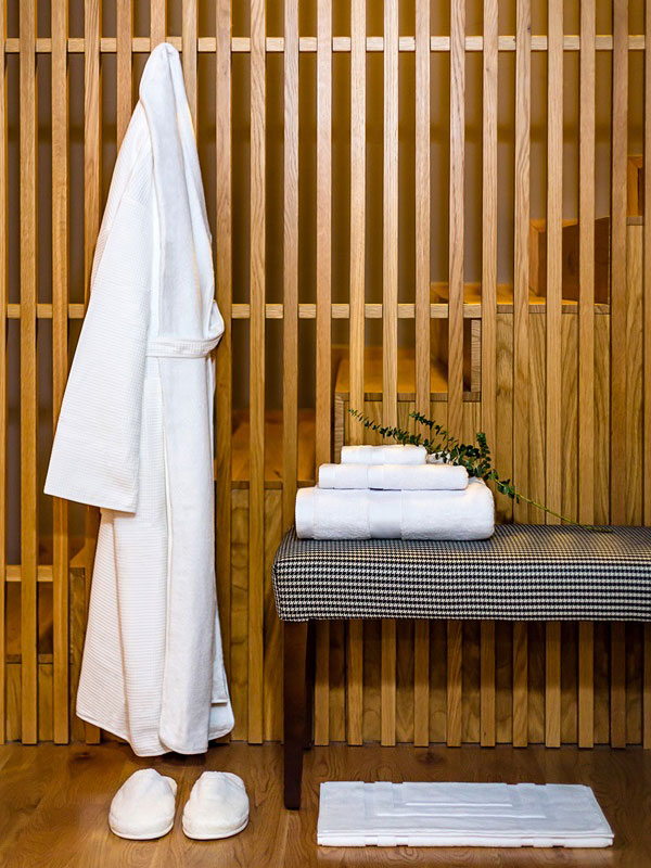 Hotel White Towels and Bathrobes