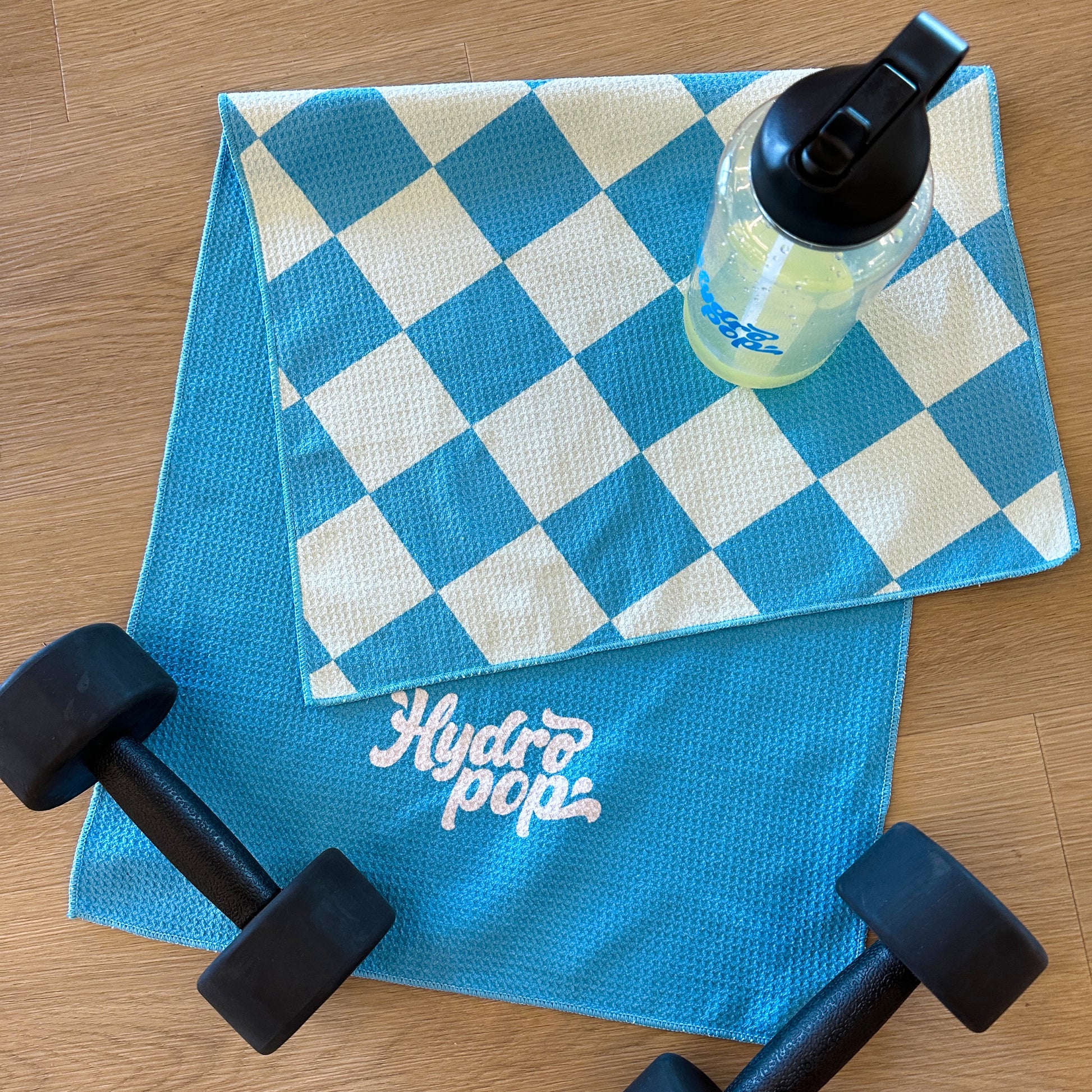 Sports towels packaged for retail